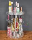 Acryl MakeUp Kosmetik Aufbewahrung Organizer Ständer 360° drehbarer platzsparend Kristall Design